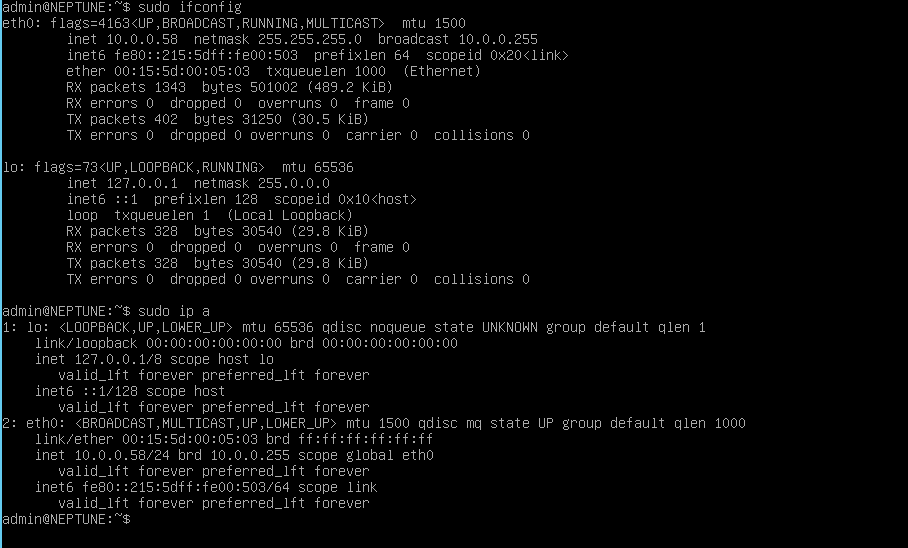 Debian 9 ifconfig deprecated