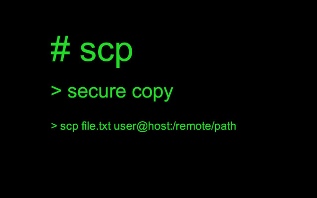 Linux scp command