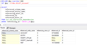 How to find dependencies of stored procedures in SQL Server - Abort ...