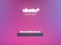 Ubuntu Please Unlock Disk