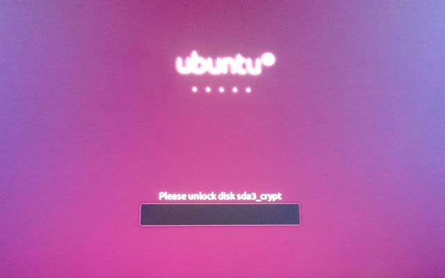 Ubuntu Please Unlock Disk