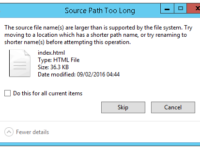 Windows Source Path Too Long